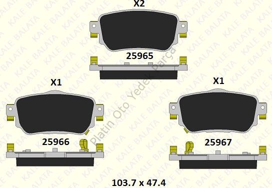 ARKA FREN BALATASI KADJAR D4060-ACA0A 440603981R