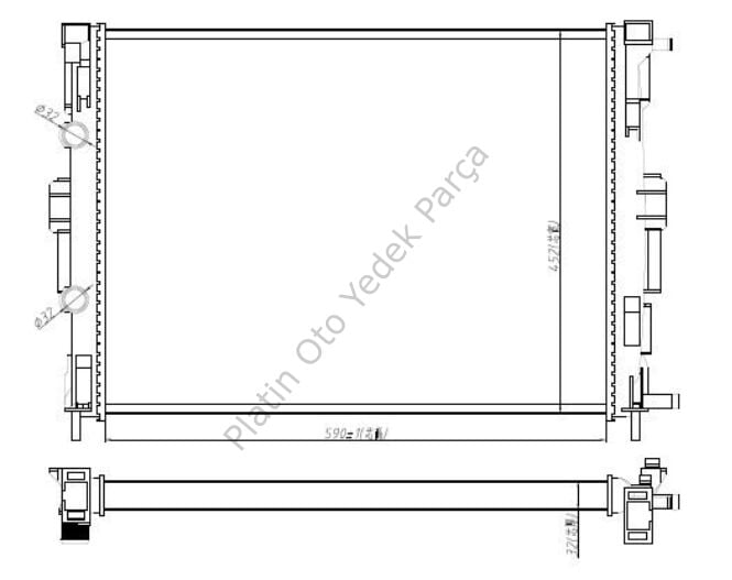 SU RADYATORU MEGANE II 1.5DCI MEGANE II 1.4-1.6 16V 8200357536