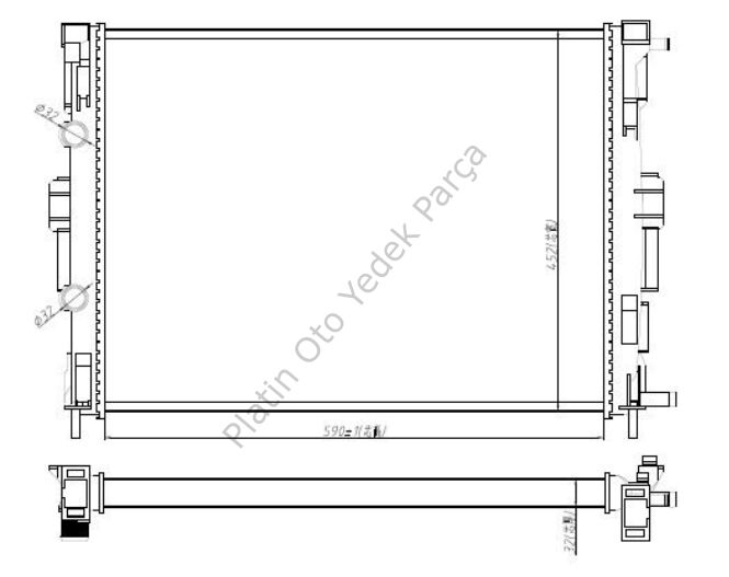 SU RADYATORU MEGANE II 1.5DCI MEGANE II 1.4-1.6 16V 8200357536