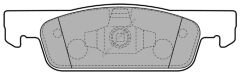 ON BALATA CLIO IV 0.9 TCE 1.2 1.5DCI DUSTER LOGAN II  SANDERO II 1.2-1.5DCI 410602581R 410605612R 410605951R