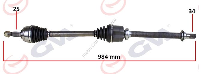 KOMPLE AKS SAG FLUENCE MEGANE IV 1.5DCI 6 VITES 391009864R 391003813R