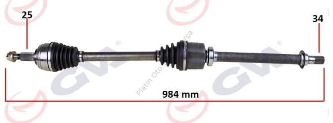 KOMPLE AKS SAG FLUENCE MEGANE IV 1.5DCI 6 VITES 391009864R 391003813R