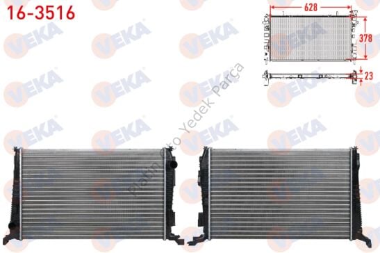 SU RADYATORU MEKANIK DUSTER 1.5DCI (K9K 892-894-896-898) 4X4 M-T AC+ 110 HP 2010- 8200880550 214108807R