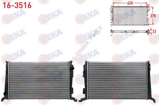 SU RADYATORU MEKANIK DUSTER 1.5DCI (K9K 892-894-896-898) 4X4 M-T AC+ 110 HP 2010- 8200880550 214108807R