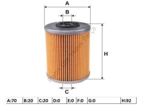 MAZOT FILTRESI KANGO MEGANE LAGUNA 1.9D