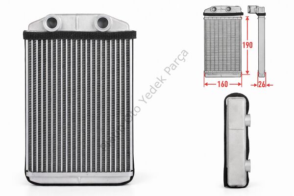 KALORIFER RADYATORU BRAZING DACIA LODGY 1.5 DCI 2012-