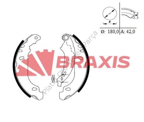 ARKA FREN BALATASI CLIO II SYMBOL LOGAN SANDERO 1.2 1.4 1.5 1.6 ABSSIZ 7701205758